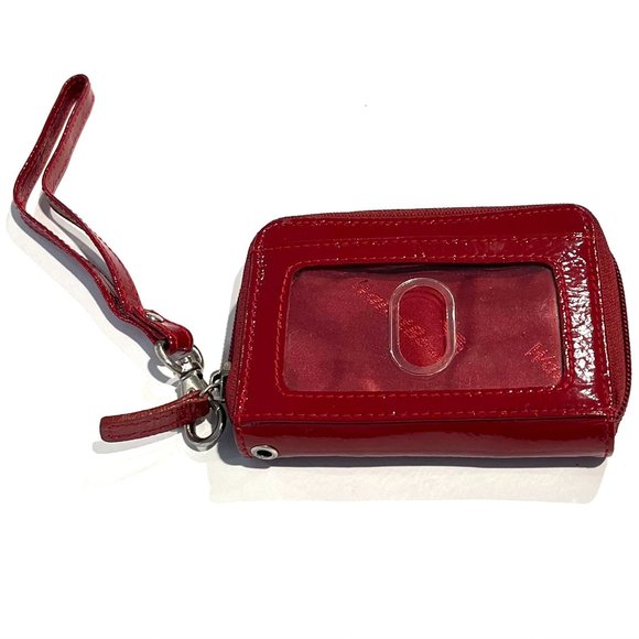 WALLETBE Red Multi Card Case Wallet with Strap - Picture 2 of 5